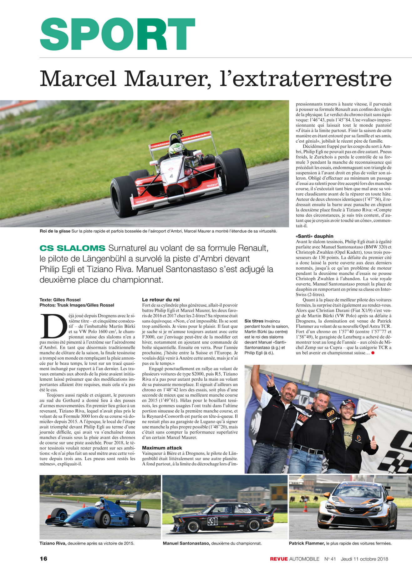 Revue Automobile N° 41/2018