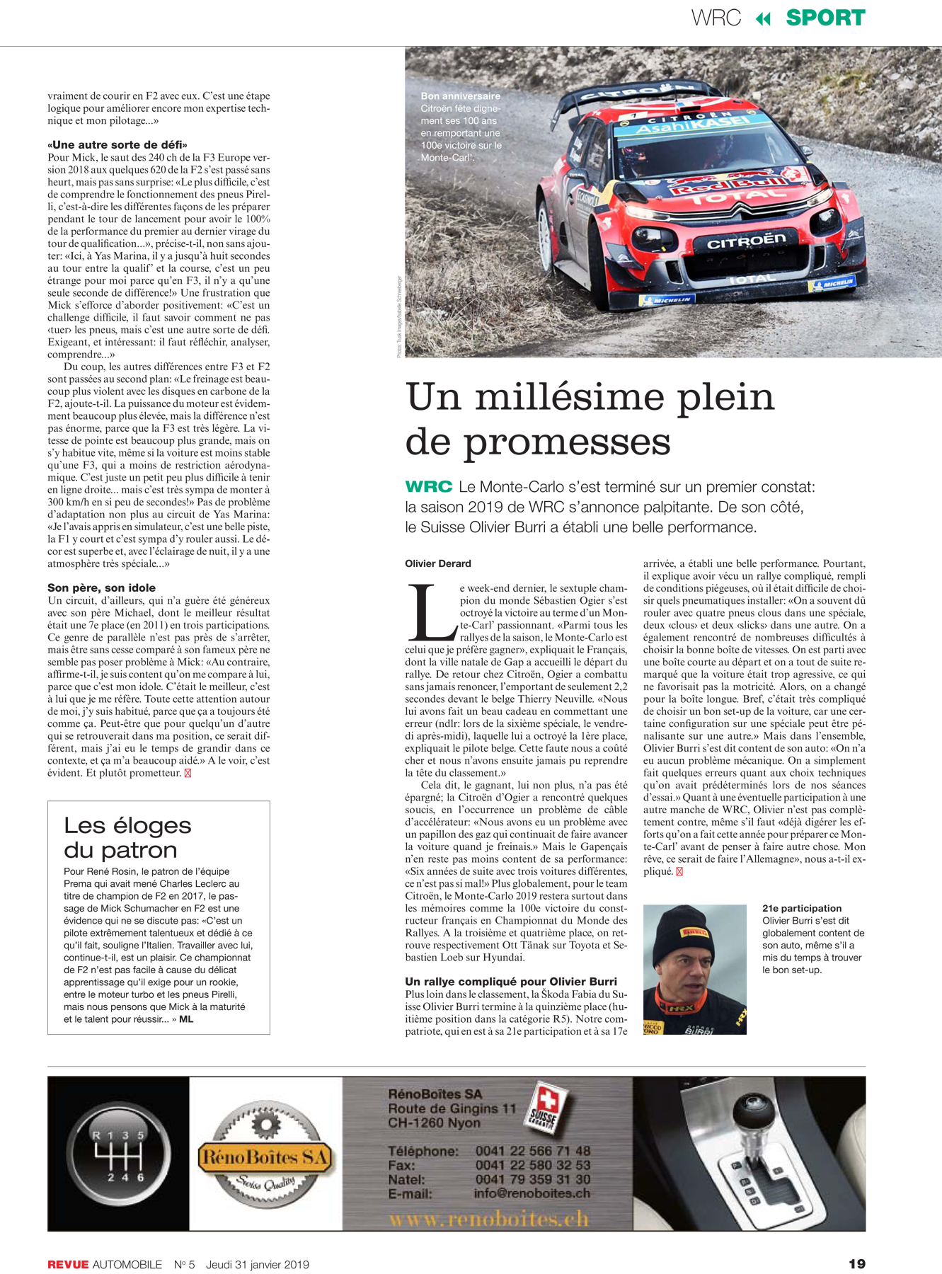 Revue Automobile N° 5/2019
