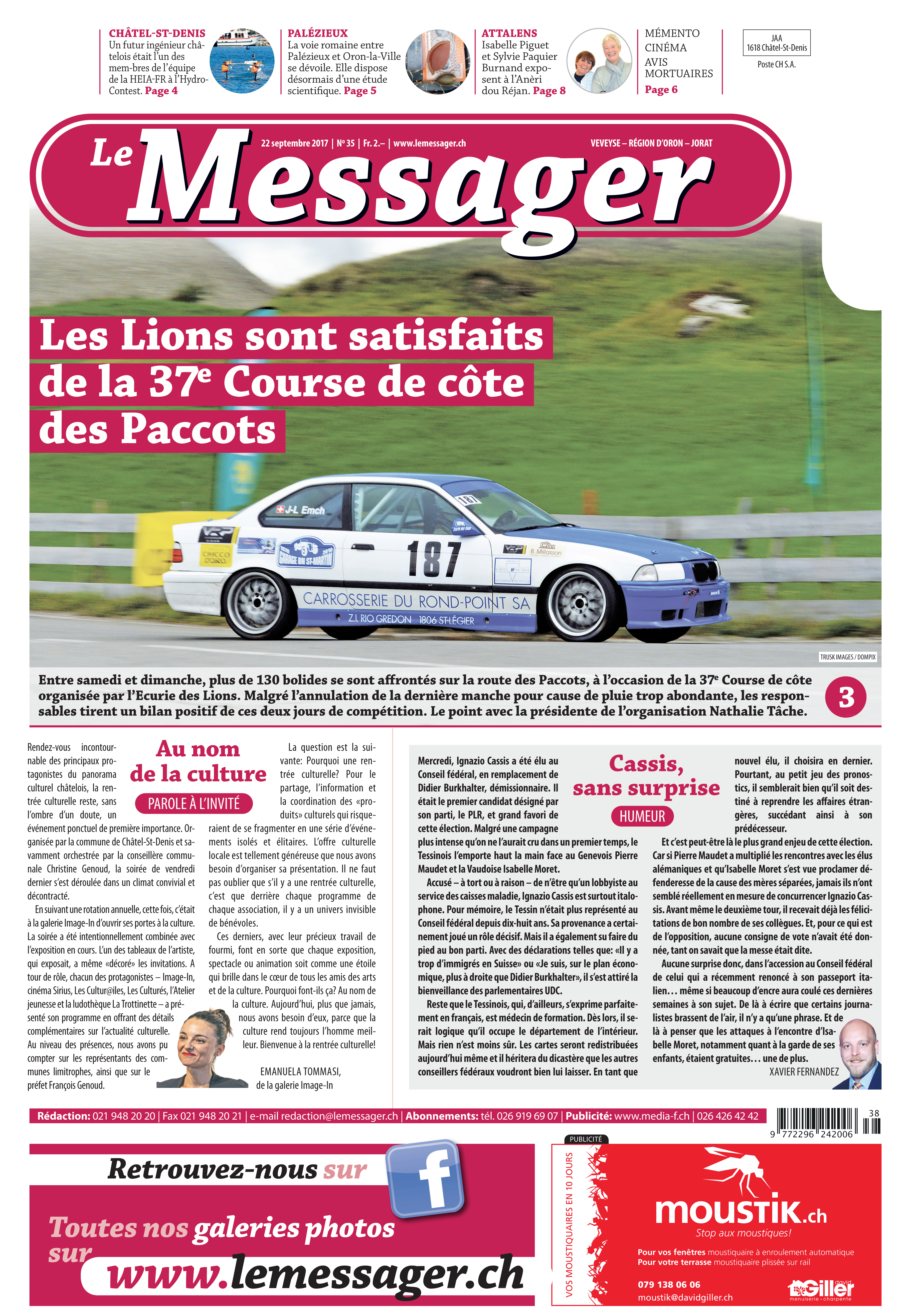 Le Messager du 22.09.2017