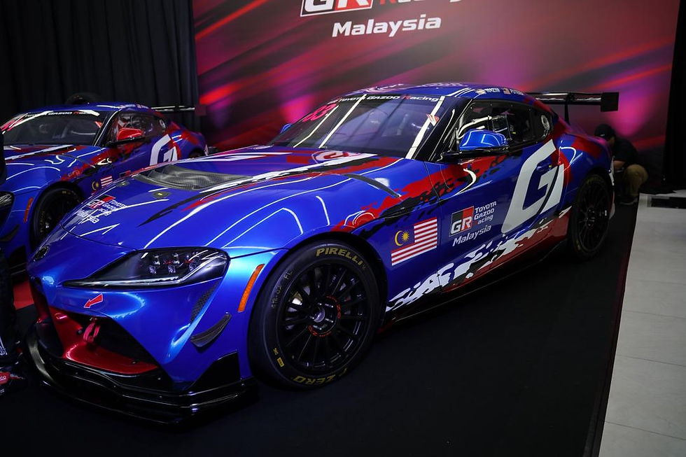 Pelancaran kereta lumba GR Supra GT4 EVO2 semasa Pelancaran Media Toyota Gazoo Racing Malaysia (TGRMY).