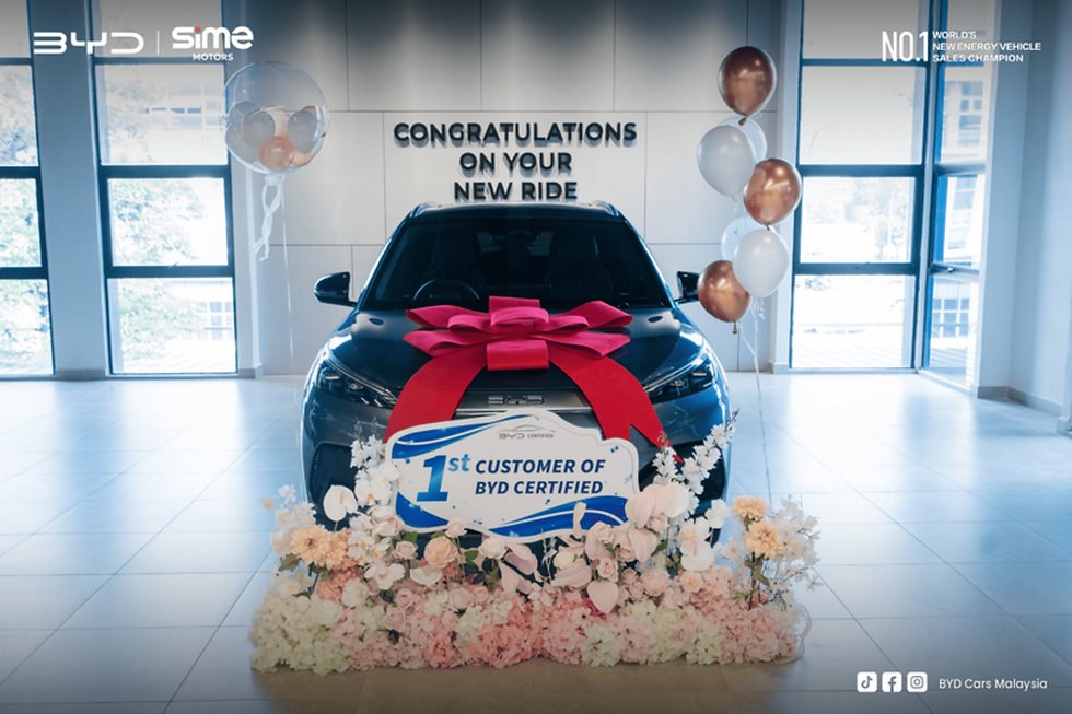 Bilik pameran BYD Certified pertama di rantau Asia Pasifik, terletak di BYD Certified Glenmarie Sime Darby Auto Selection.