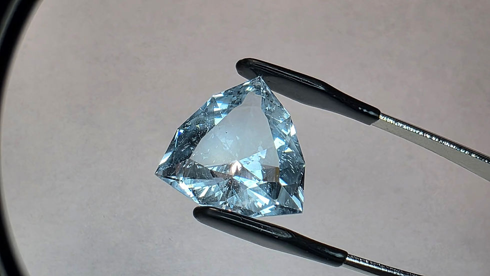 Thumbnail: Natural Blue Colorado Topaz – 20.57ct Trion Cut, Natural Character
