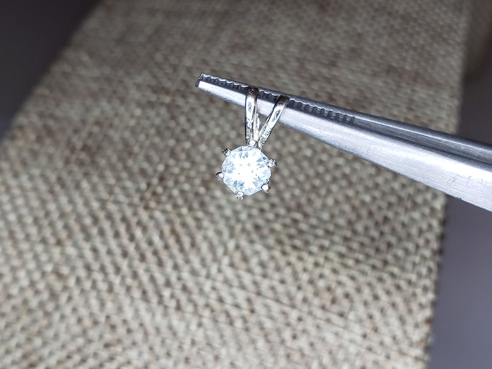 Thumbnail: Colorado Aquamarine Antero 0.45ct Walt Rubeck's Lones Star Cut Silver Pendant 