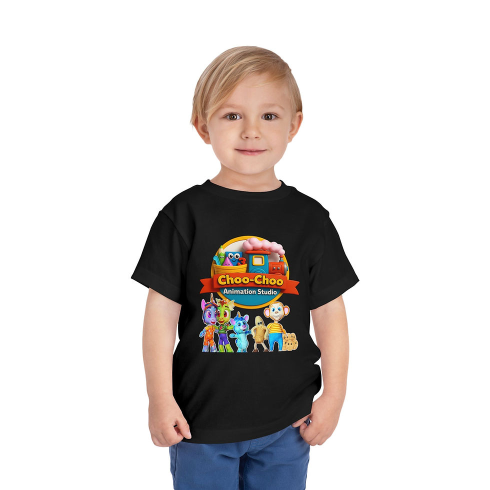 Thumbnail: Choo-Choo Animation Studio Toddler Tee — Cute Train Logo Kids Shirt