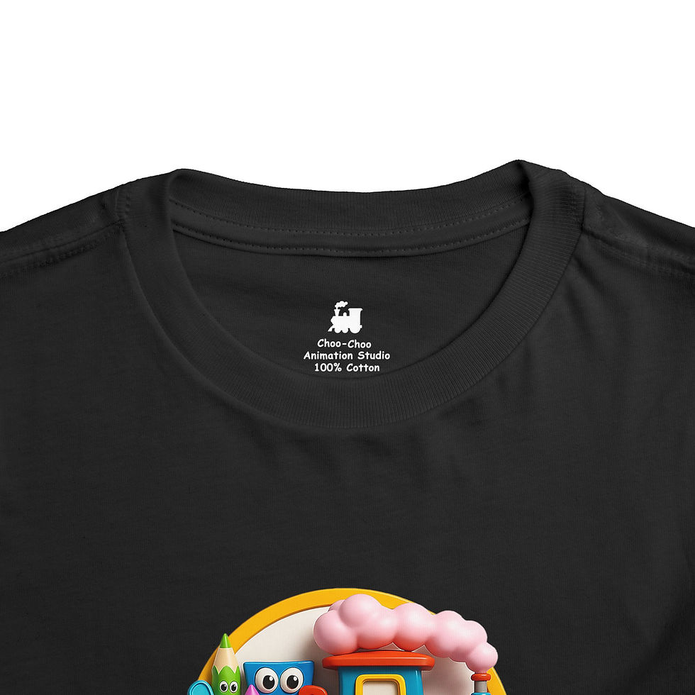 Thumbnail: Choo-Choo Animation Studio Toddler Tee — Cute Train Logo Kids Shirt