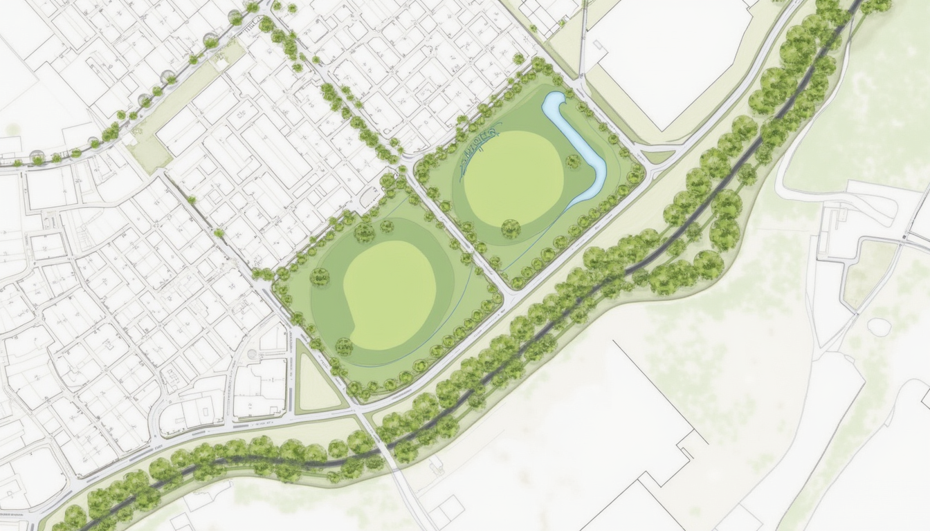 Plan rapproché d’un plan cadastral montrant des terrains à Trois-Rivières