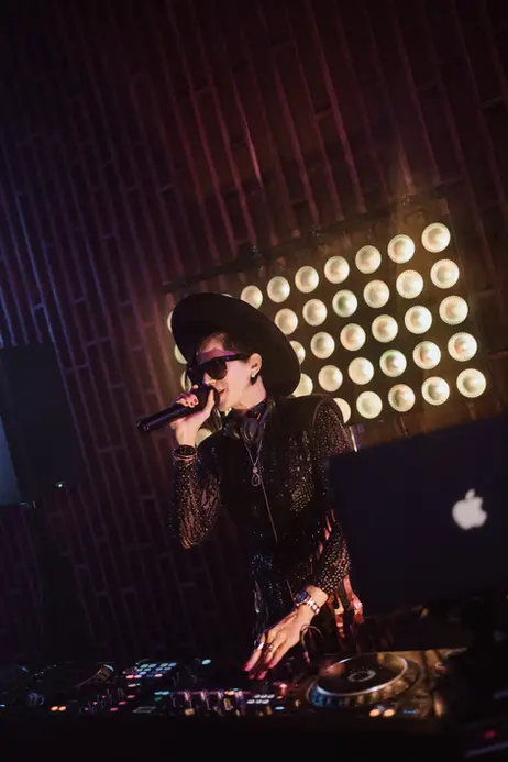 Wedding DJ performance at destination wedding Belmond Maroma