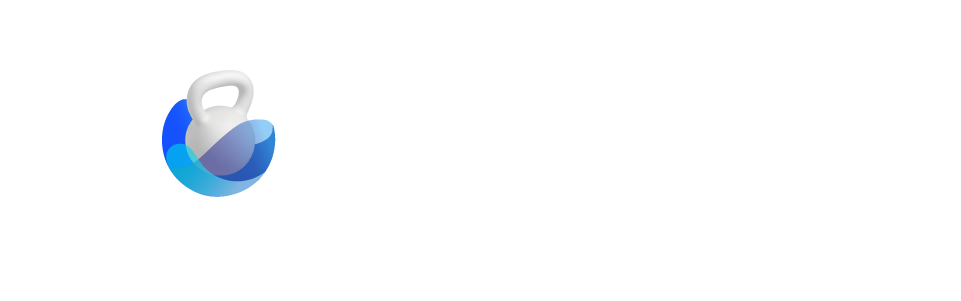 White ELEV8 Workouts logo for dark backgrounds