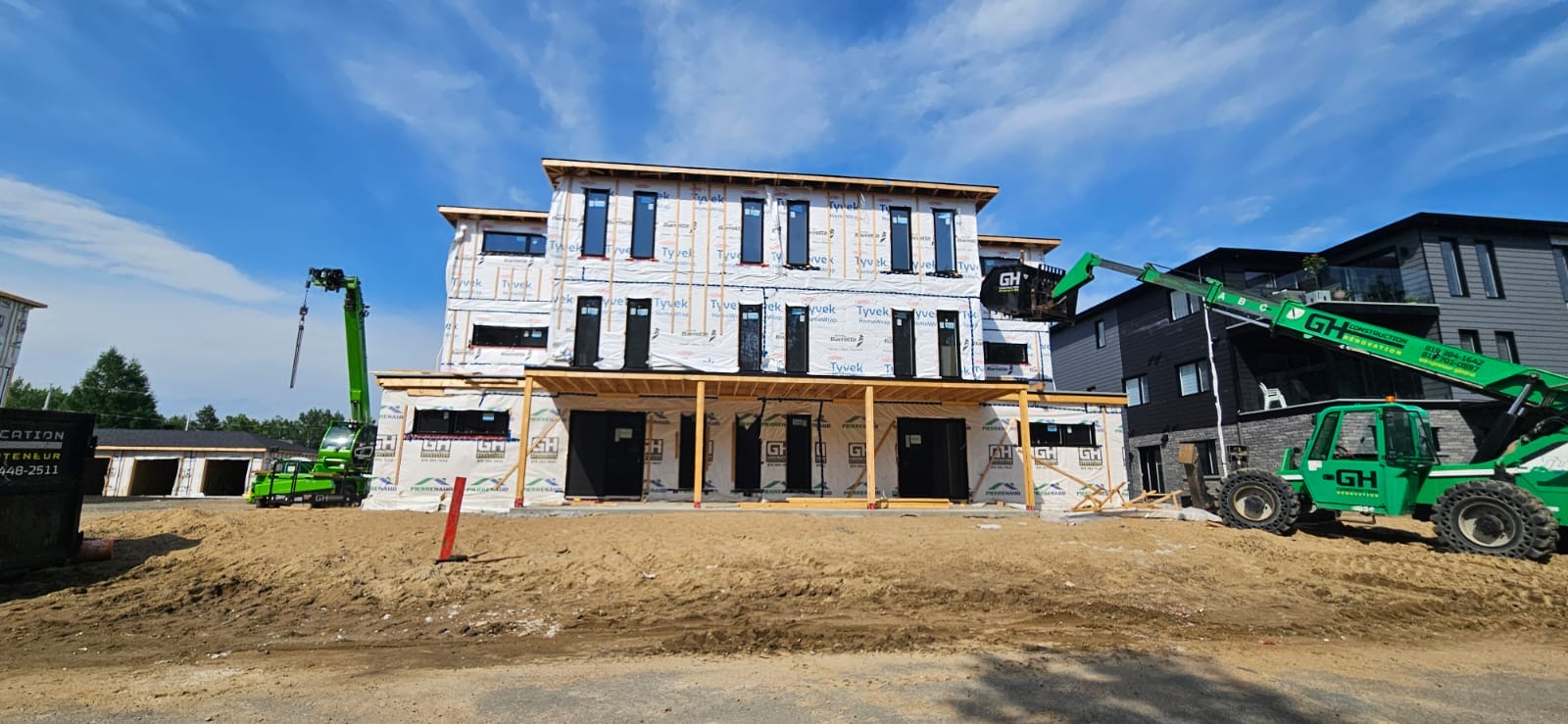 Domaine des Tournesols – bâtiment en construction livraison septembre