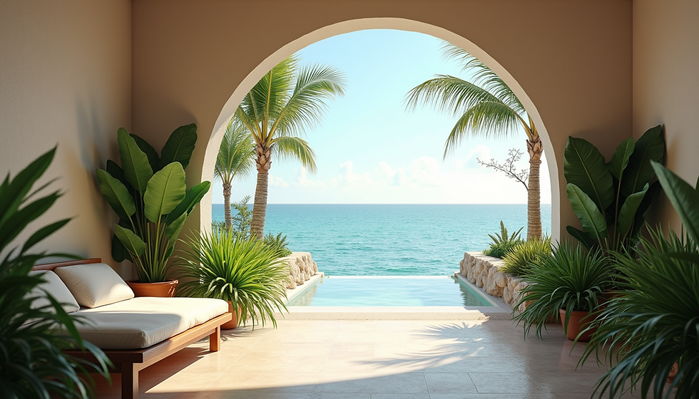 Luxury wellness experience in Playa del Carmen combining tropical relaxation and medical wellness services.