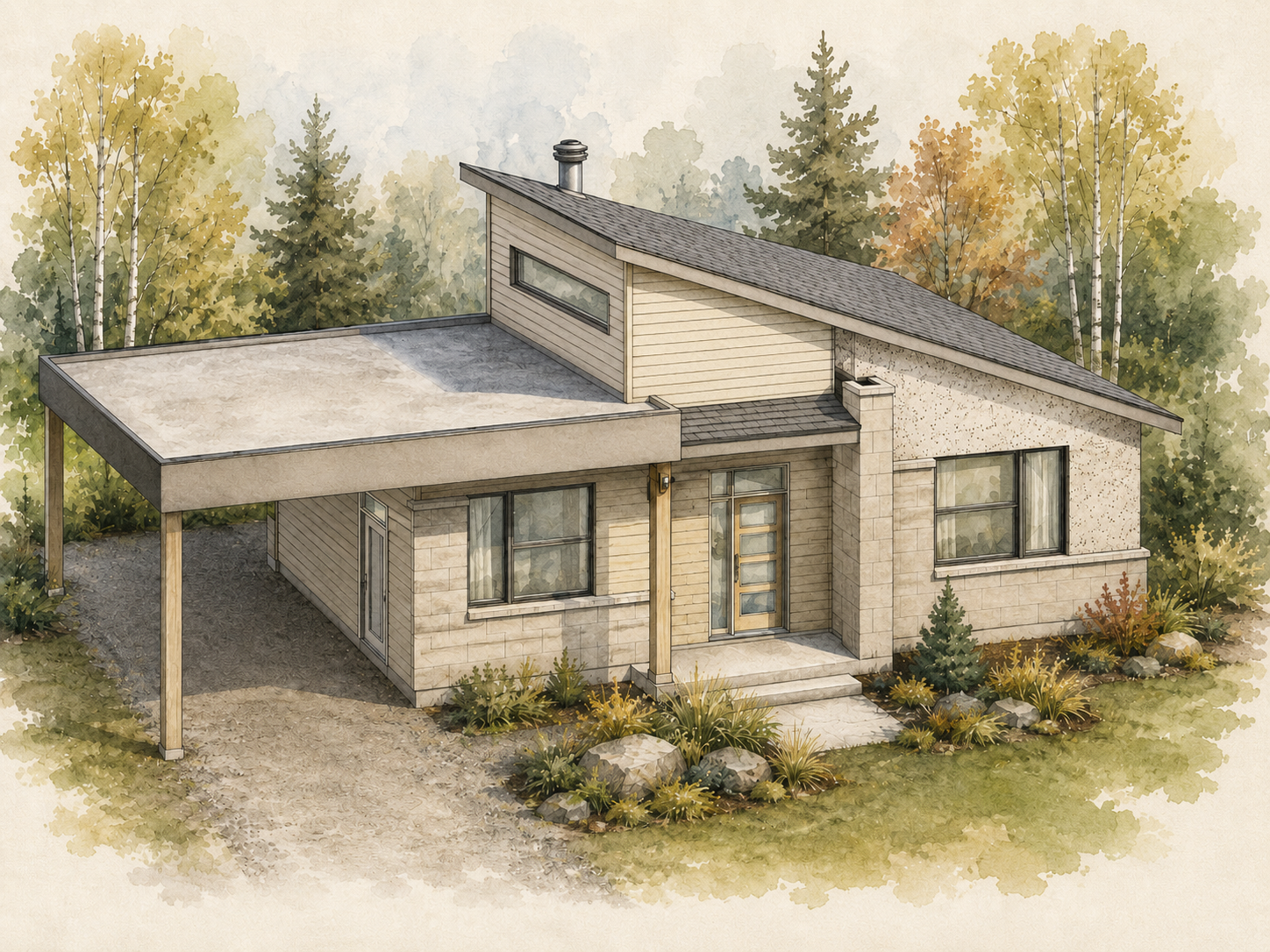 Maison de plain-pied L’Érable au Domaine Le Campagnard, Sainte-Flore, Shawinigan