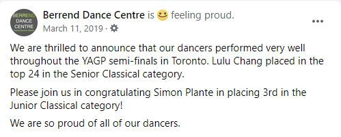 YAGP Toronto March 2019