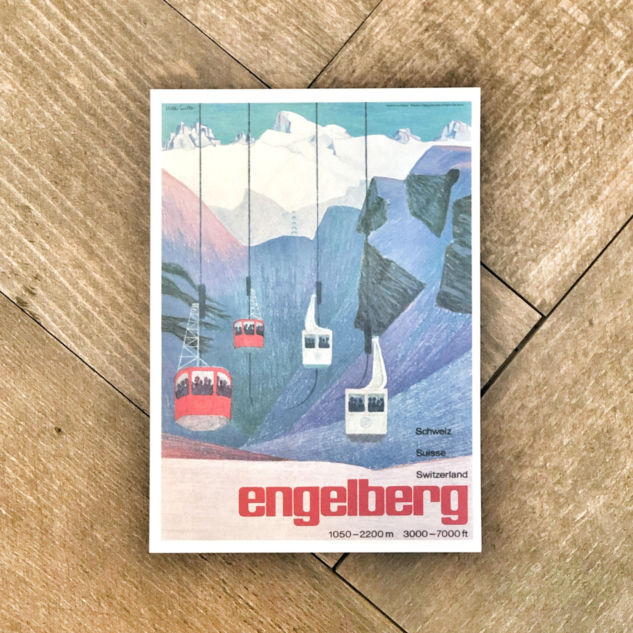 Titlis Gondel mit Spannort Postkarten