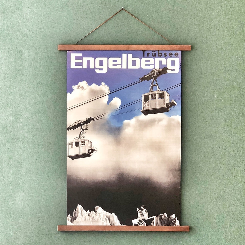 Alte Trübsee Bahn mit Spannort Poster