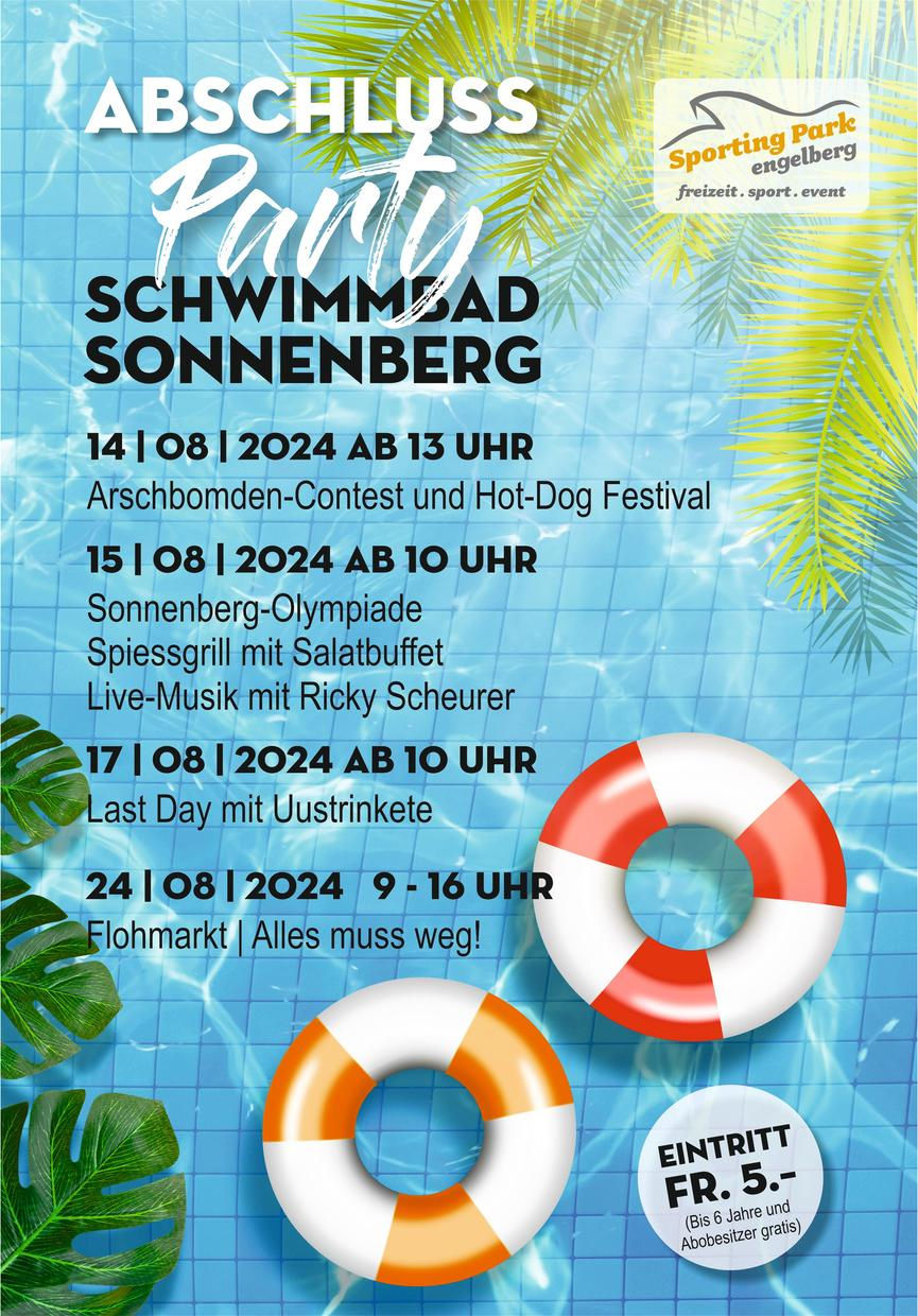 Program closing of Engelberg Schwimmbad