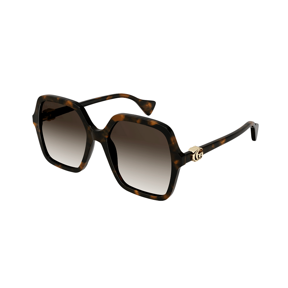 Gucci 1072S – Stilvolle Sonnenbrille mit markantem Design und ikonischem GG-Logo an den Bügeln.