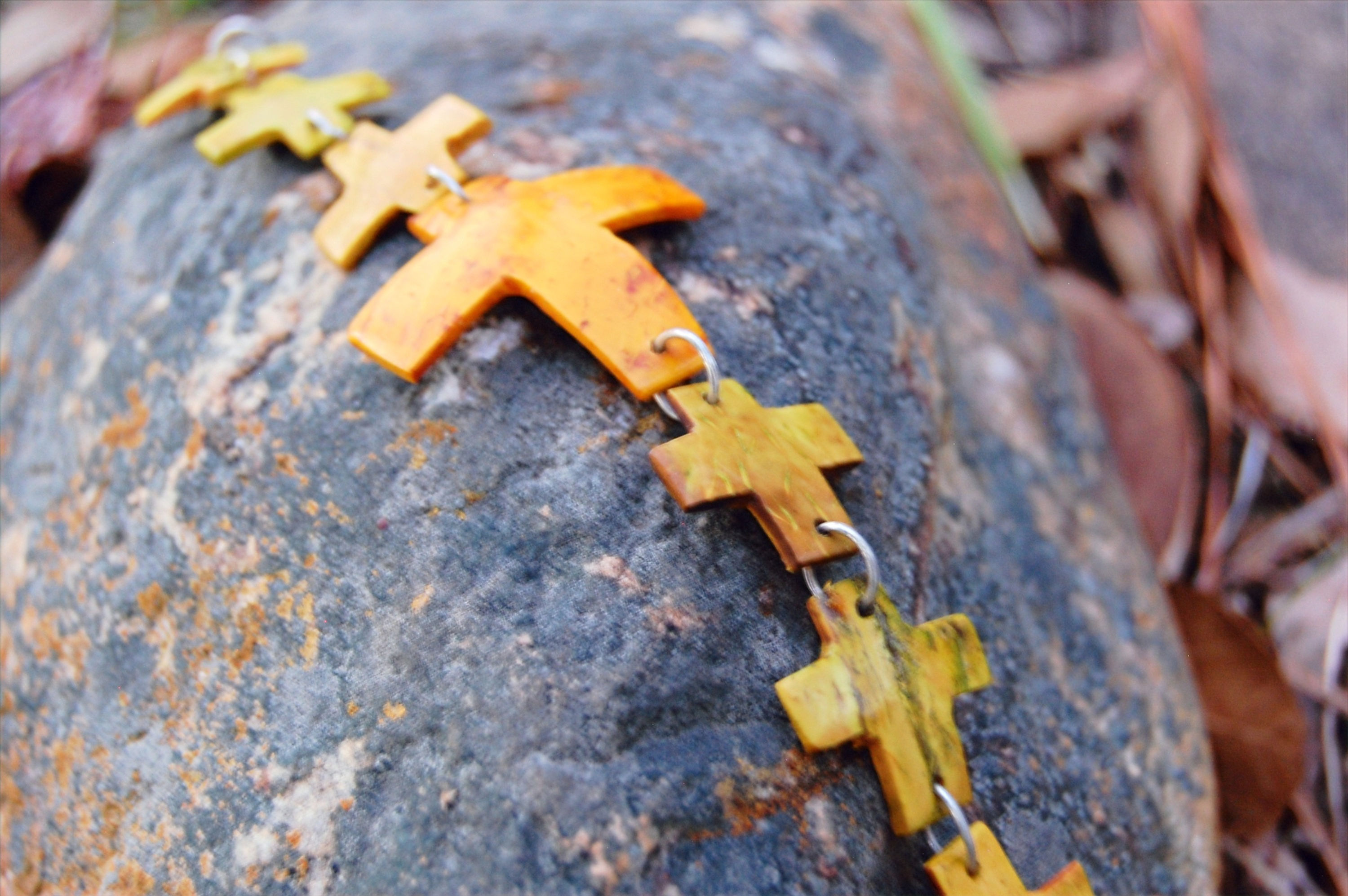 Cross Coconut Shell Bracelet