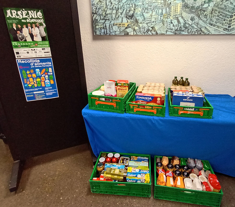 496,25 kg d'aliments recollits durant aquesta temporada