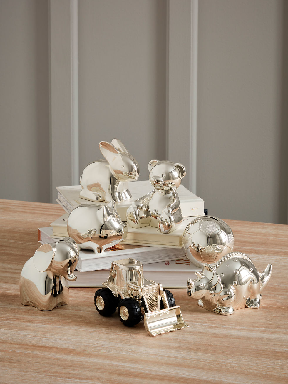 traditional silverplated money boxes