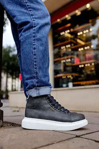 Thumbnail: Chekich Metallic Grey Half Boot