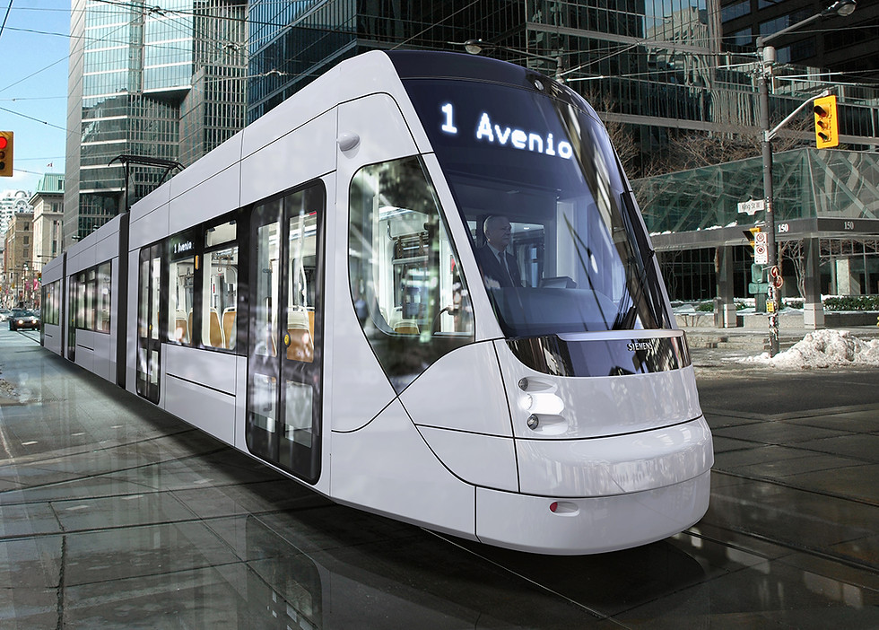 Yellow window, yellow window design, yellow window siemens, siemens, avenio tramway