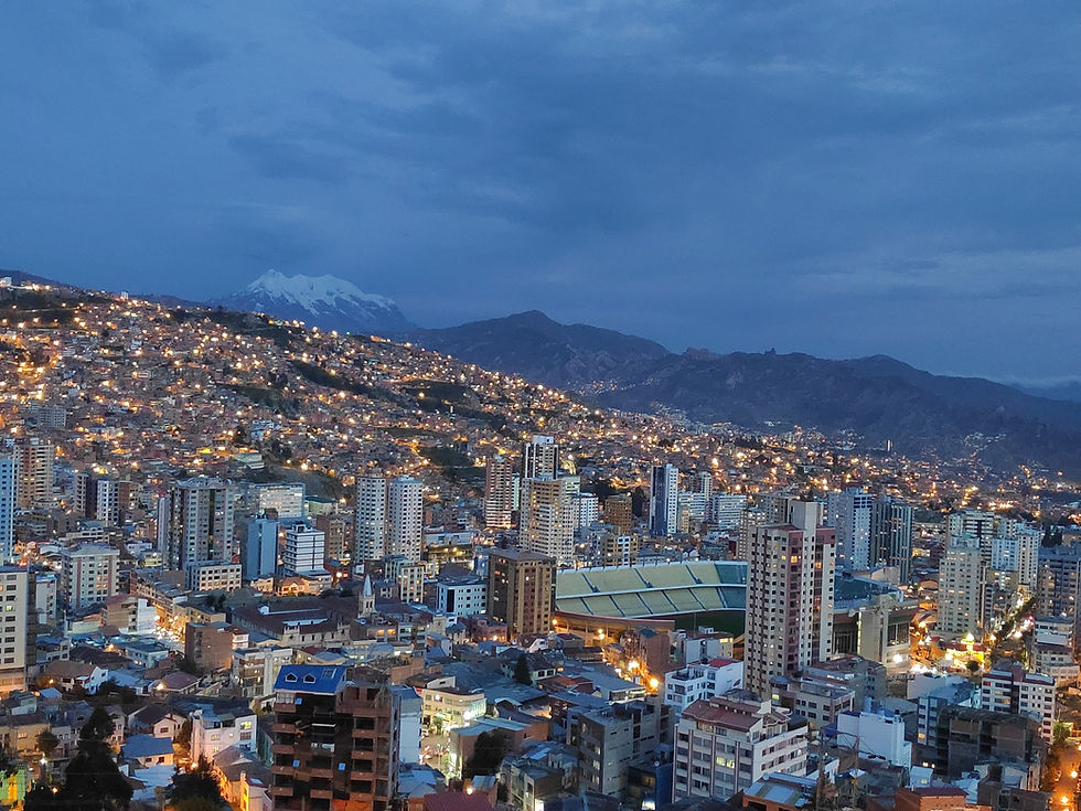 Vistas de la ciudad de La Paz desde el Mirador Kili kili