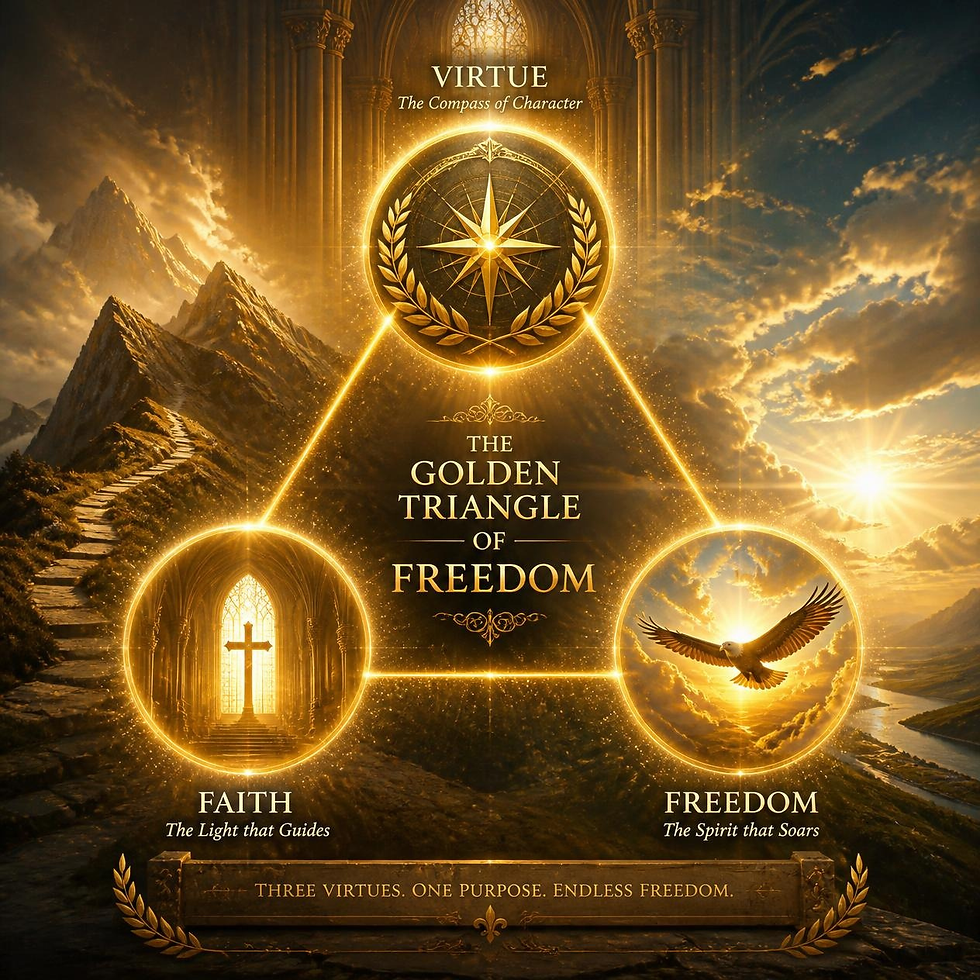 The Golden Triangle of Freedom.