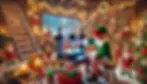 DALL·E 2024-12-01 17.14.42 - A realistic and detailed photograph of Christmas elves in a f