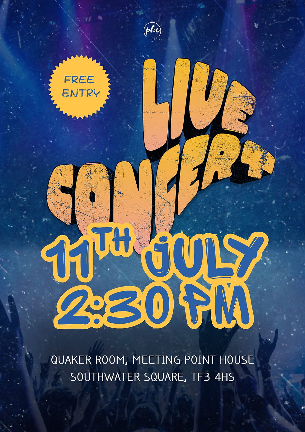 Live Concert Saturday 11th July @ Meeting Point House Telford