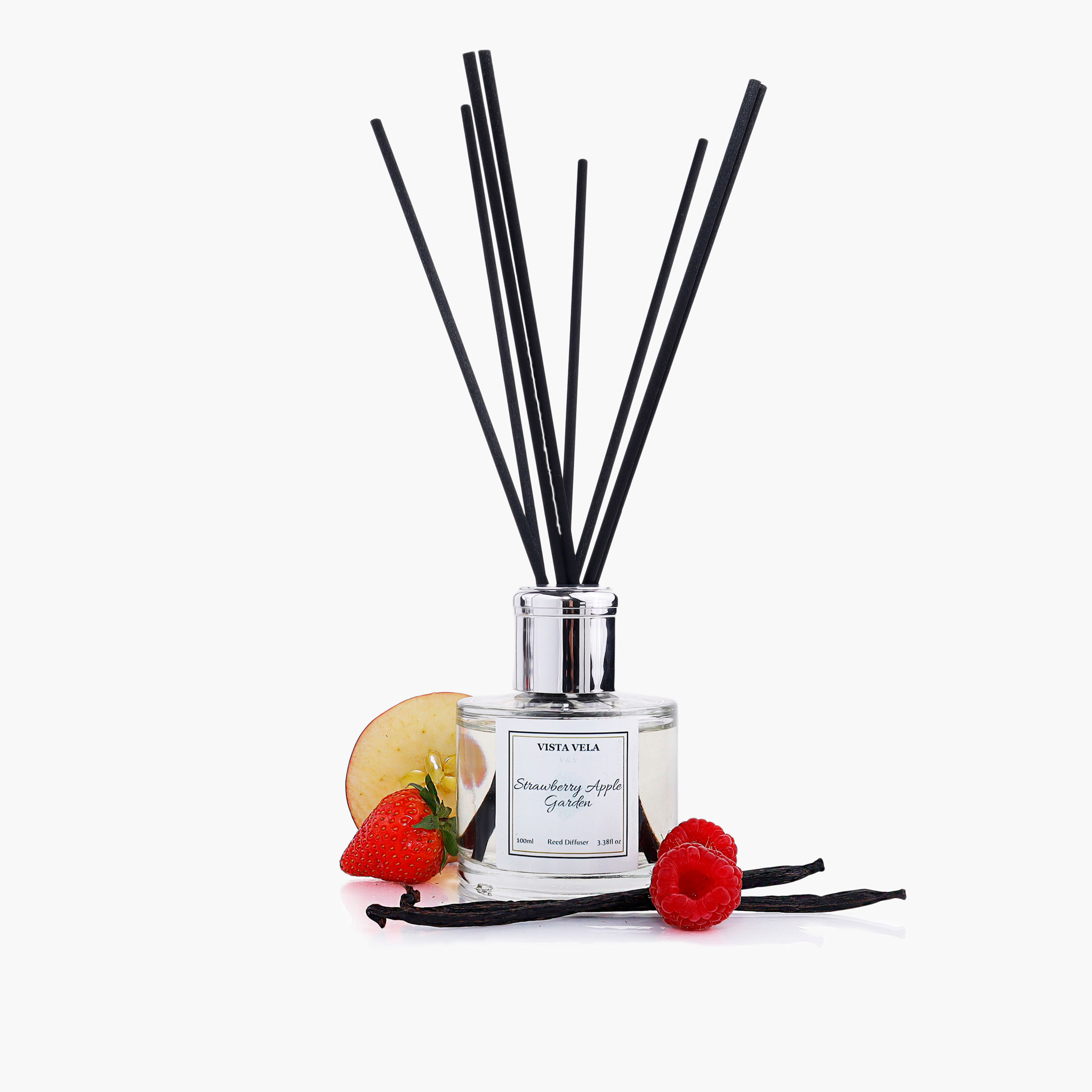 Strawberry Apple Diffuser has beautiful scent of fresh strawberries, raspberries, apples. Gorgeous Home Fragrance
