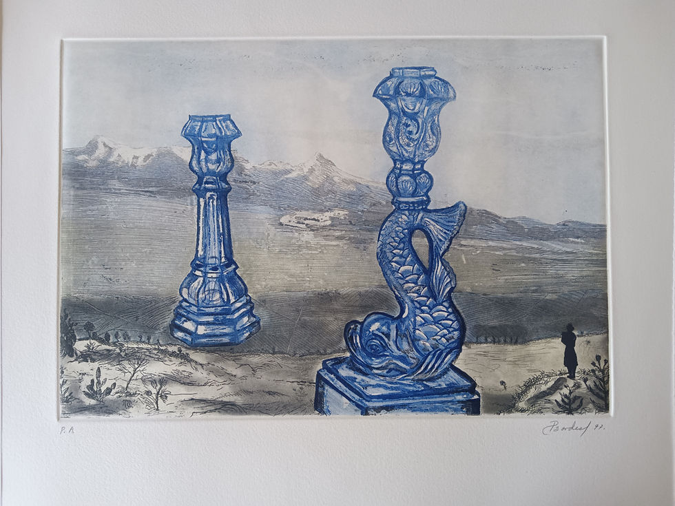 Miniatura: Pilar Bordes - Candelabros y volcán