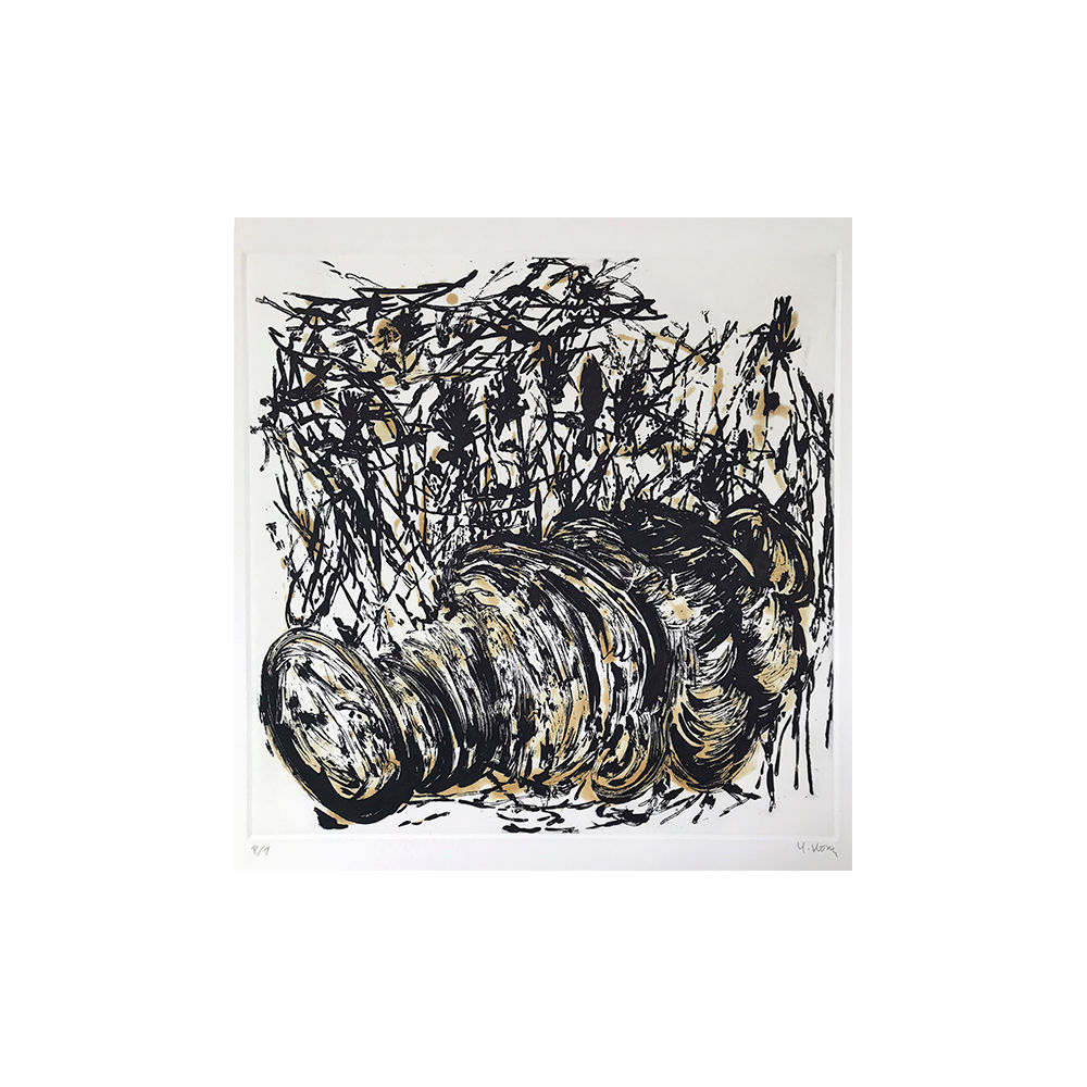 Yolanda Mora - Jarrón en maleza