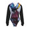 Thumbnail: KOG Red Biker Cat Woman Hooded Bodysuit Raglan Sleeve Bodice