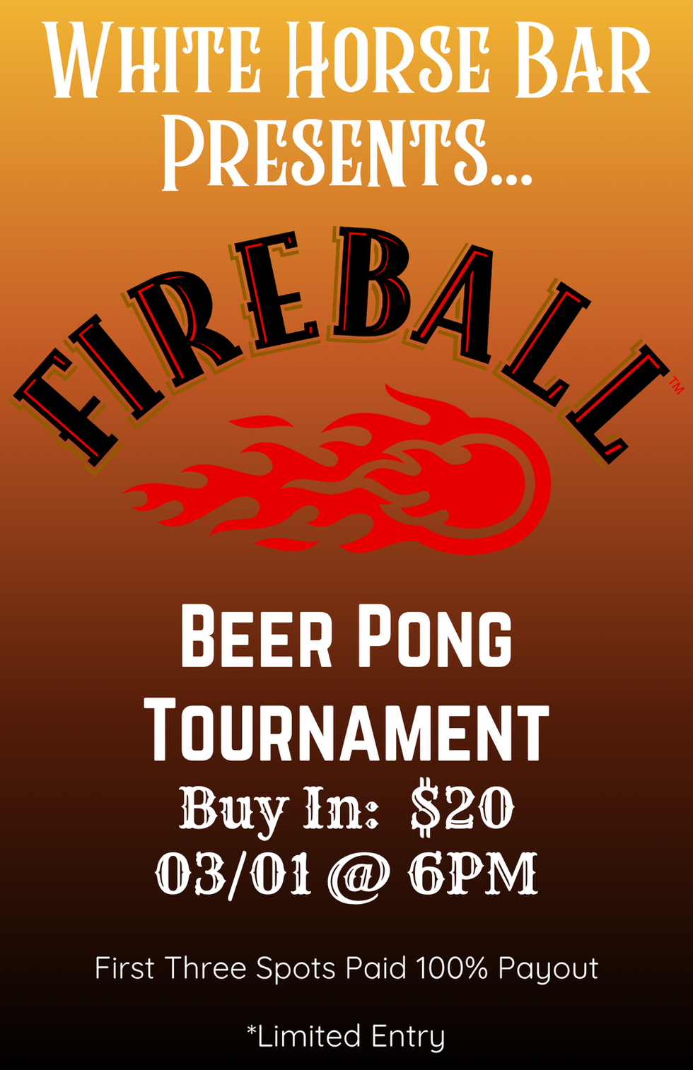 Beer Pong Tournament Buy In DateTime