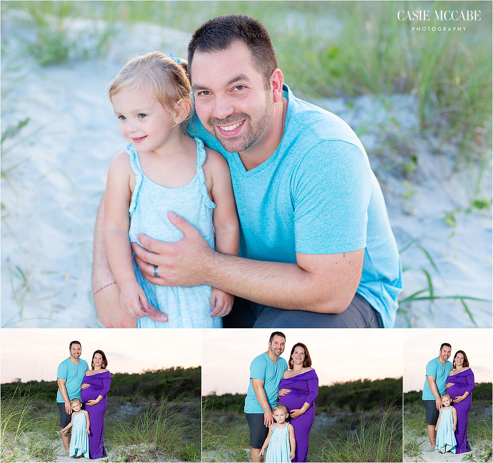 Maternity, Purple Dress, Myrtle Beach, SC, Family Photographer