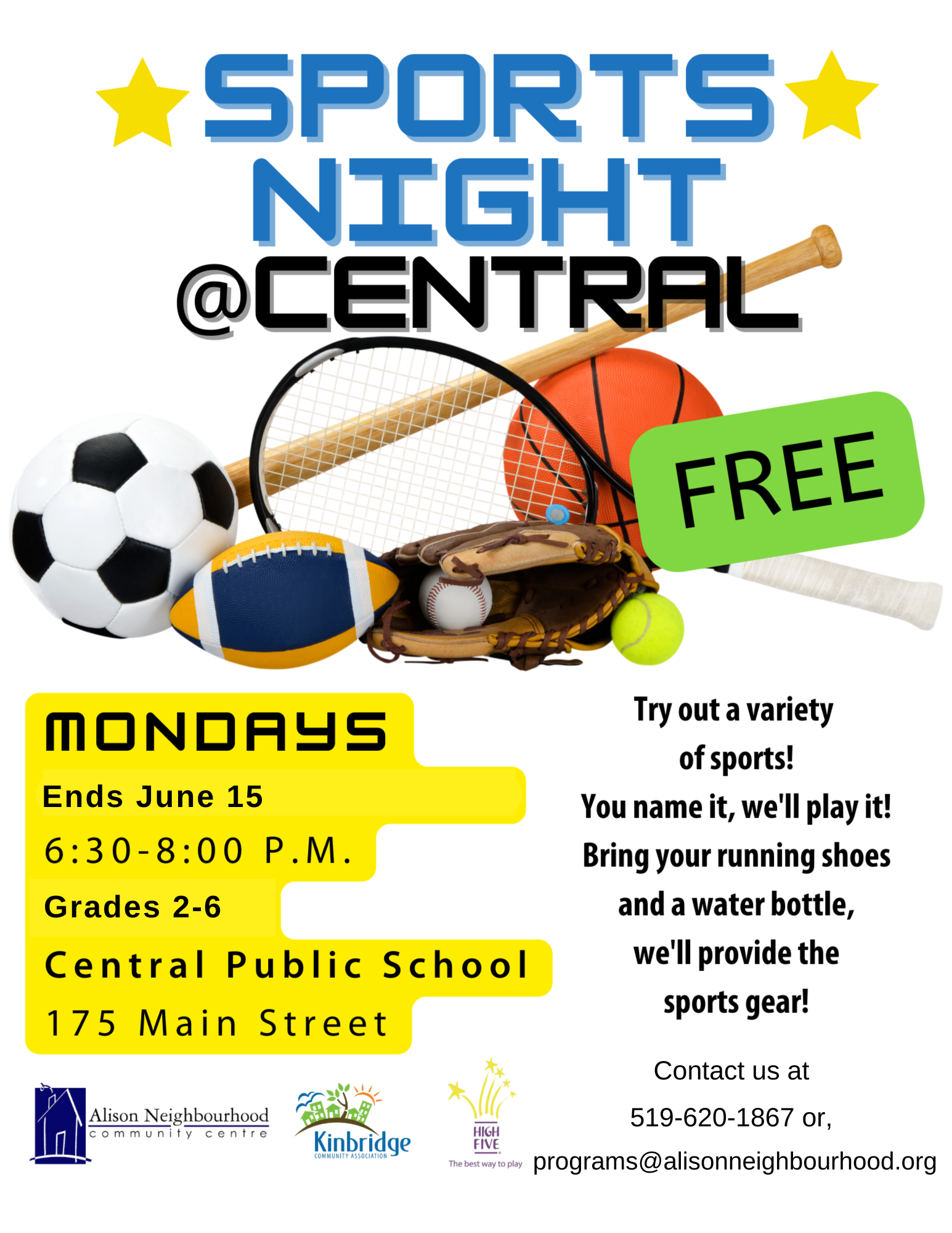 Central Sports Night Drop-in