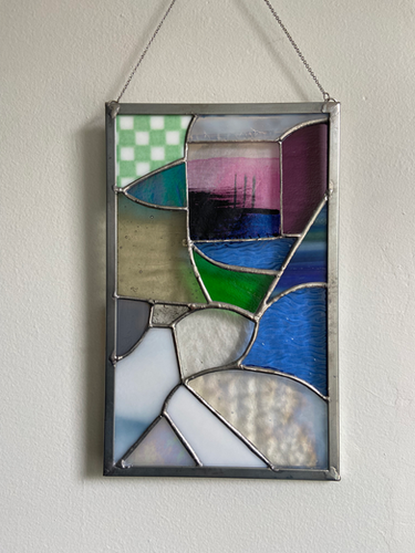 Portal 4 Small Stained Glass Panel | Camp Copeland Studio