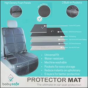 car seat protector mat baby safe