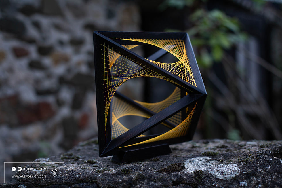 Thumbnail: Octahedron Parabolic Curve Sculpture — Two Layers