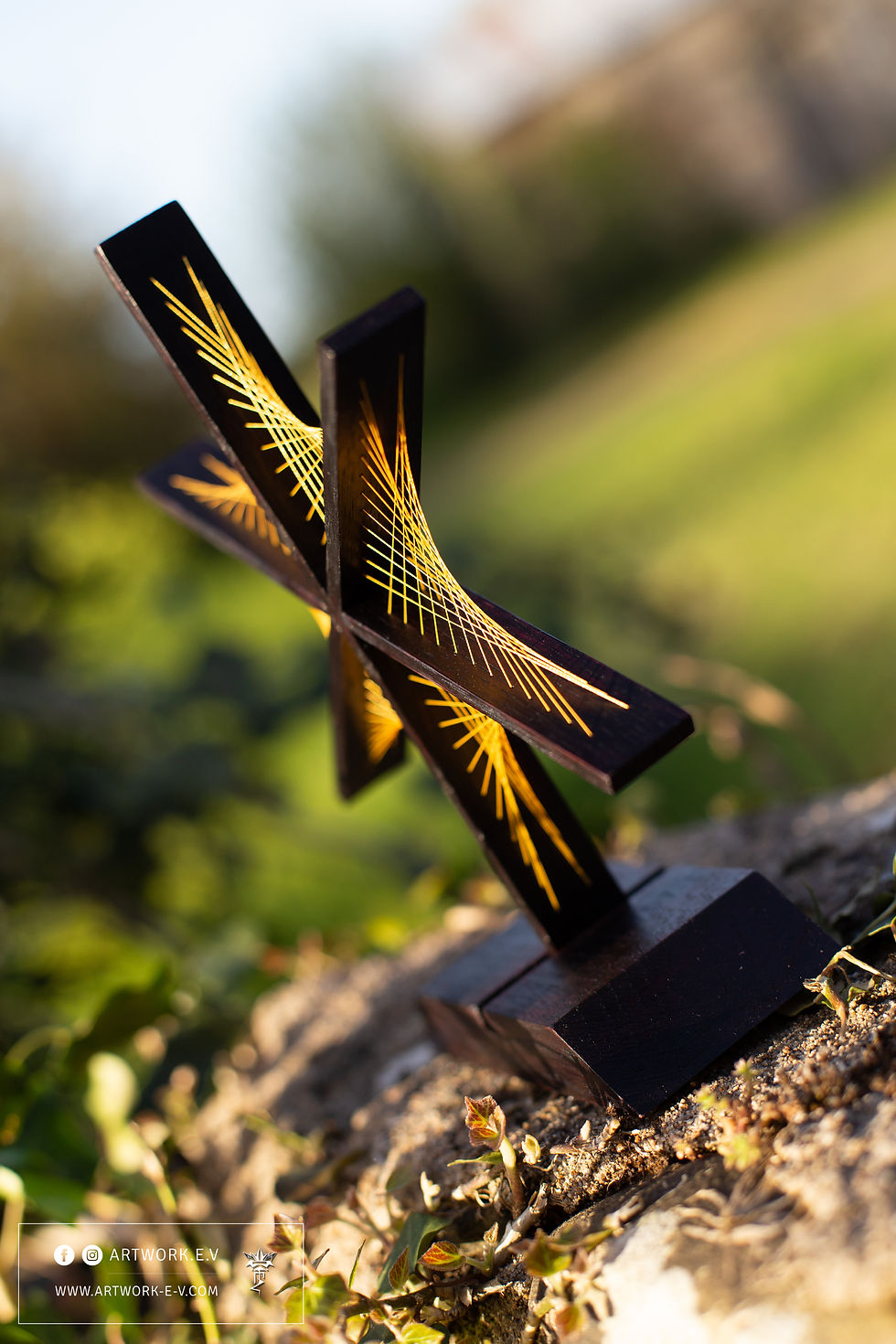 Thumbnail: Hexa Field Sculpture  — Kumiko String art