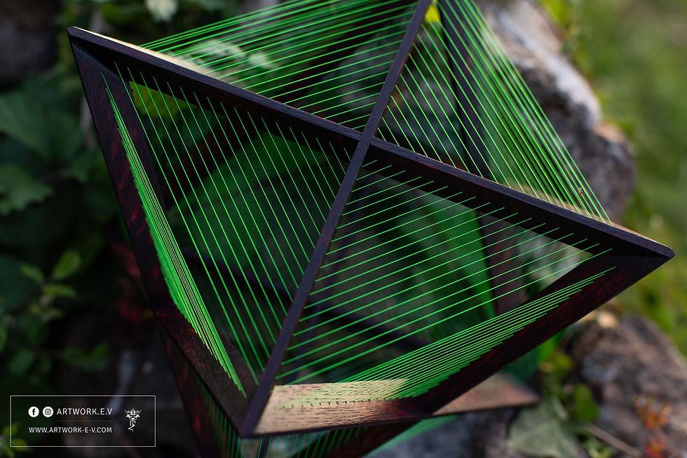 Thumbnail: Stellated Octahedron XL — Linear Grid Sculpture