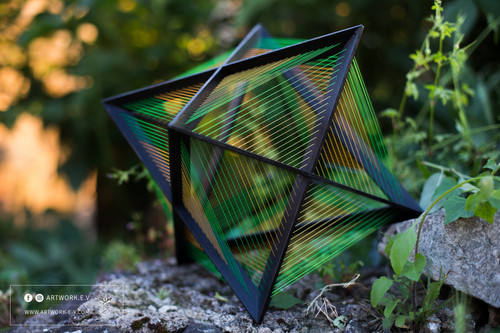 Stellated Octahedron (Merkaba) | Grid Design | ARTWORK-E-V