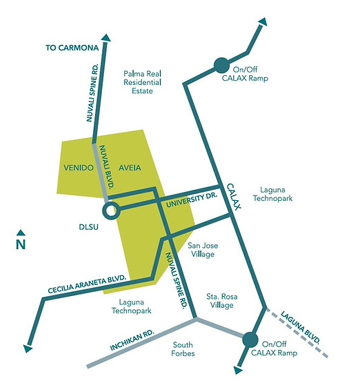 Broadfield Vicinity Map