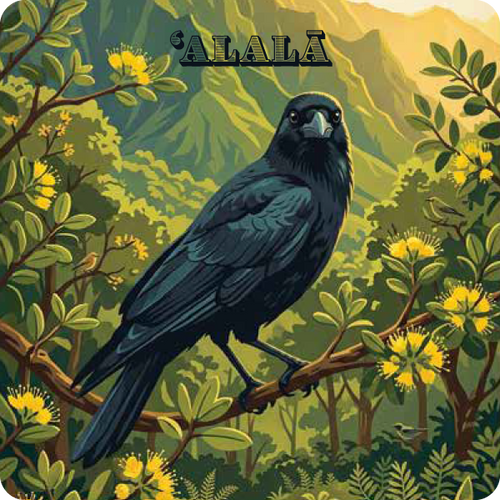 ʻAlalā, Hawaiian Crow Magnet | Whirled Planet