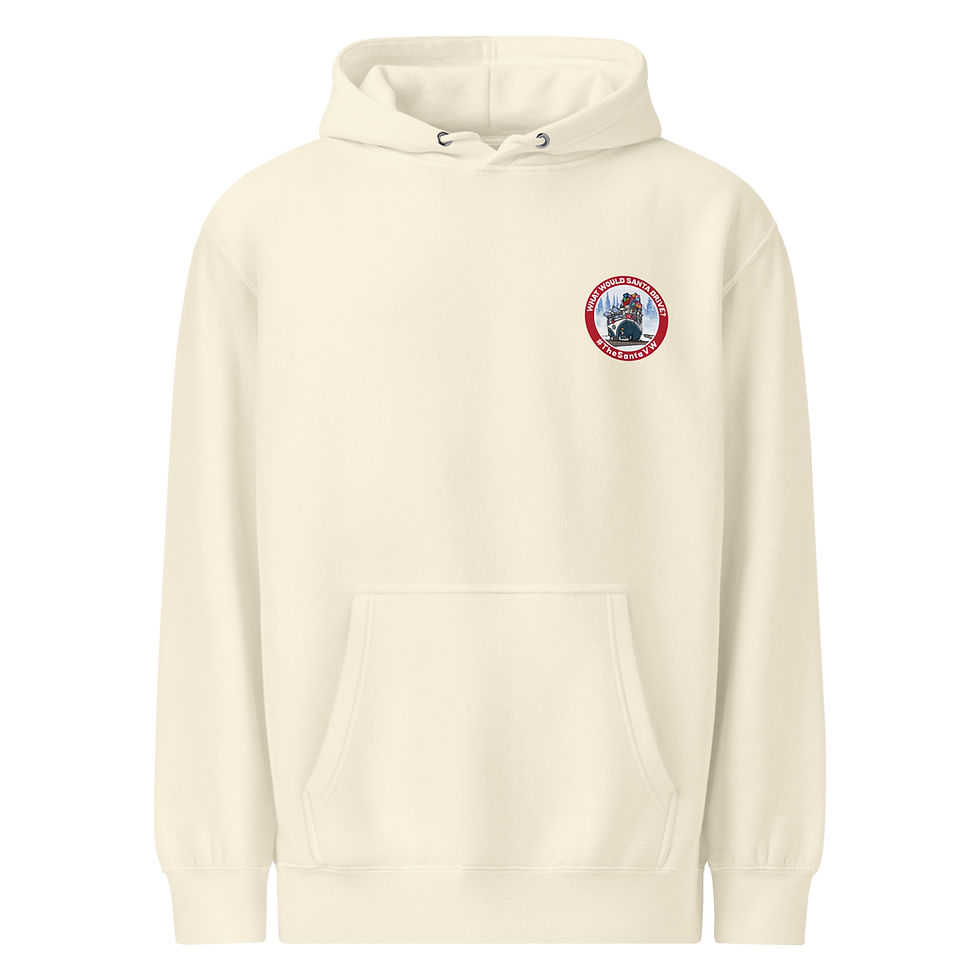 Thumbnail: Premium Hoodie - 7 Colors - Santa Crew - What Would Santa Drive (Variant 2)