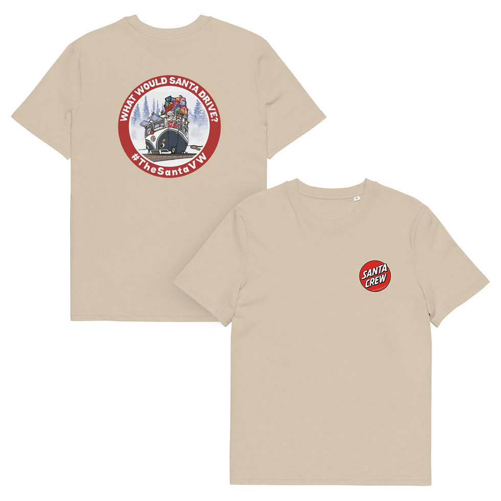 Thumbnail: Organic T-Shirt - Santa Crew - What Would Santa Drive - (15 Colors) S-5XL