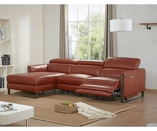Brown Reclining Sectional Sofa