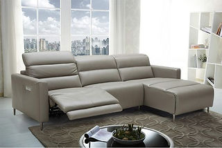 Grey Reclining Sectional Sofa