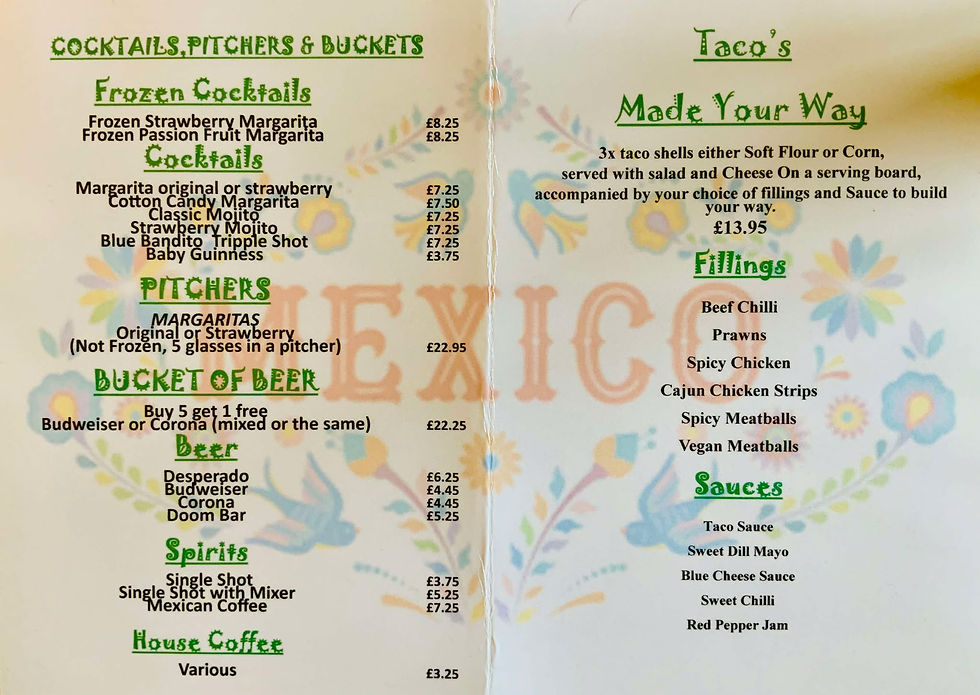 Frozen Cocktails & Tacos