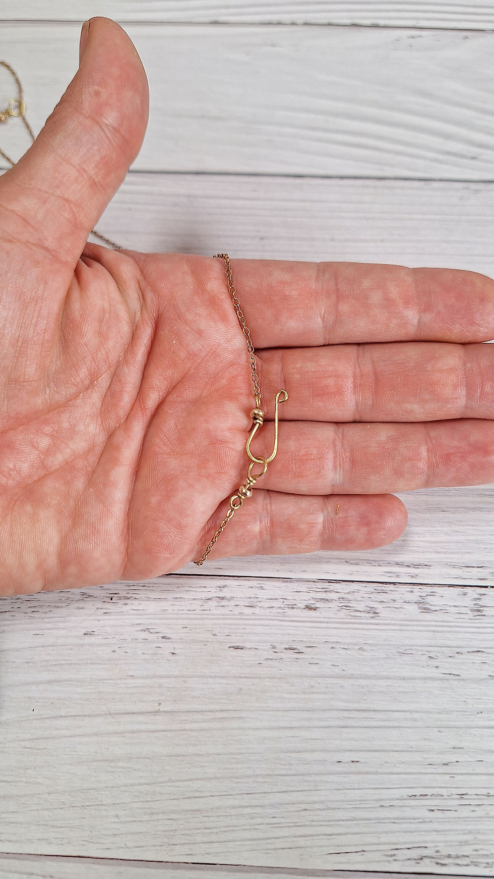 Miniature : Ciondoli con cuori in rame e ottone, con catenella in ottone